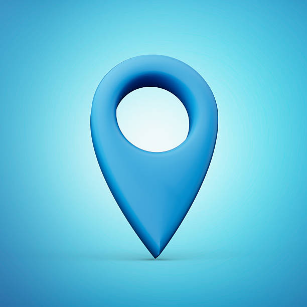 istock 3d shiny blue light and blue location icon on blue background 3d illustration 3d illustration 2232662077