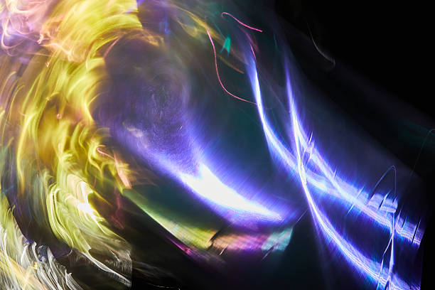 abstract background. A color wave on a black background. An idea for web banners and advertisements