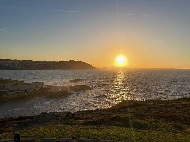 istock Golden Sunset Over Serene Coastal Ocean 2232666887
