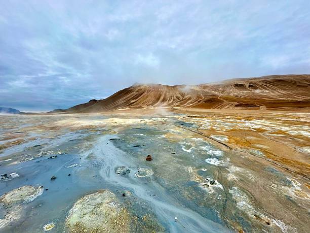 istock Geothermal landscape with steaming vents in Iceland. 2232680964