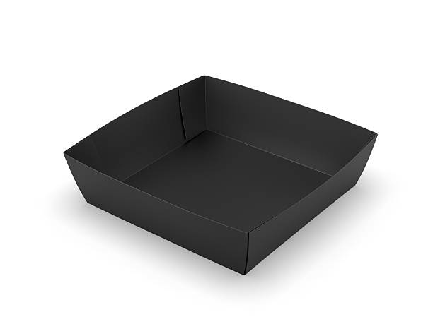 istock Paper food container tray 3d mockup. 2232686260