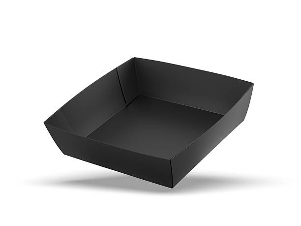 istock Paper food container tray 3d mockup. 2232686295
