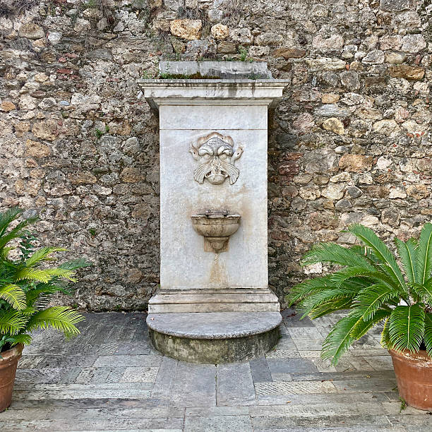 Beautiful old italian drinking fountain - in Tuscany.
