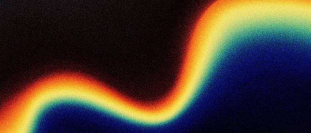 istock Vibrant color flow wave background, rainbow grain texture effect, cover design red orange pink red grainy abstract dynamic texture 2232695981