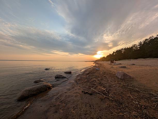 istock A Beautiful Serene Sunset Over A Tranquil Lakeshore Scene 2232700771