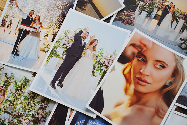 istock Beautiful printed wedding photos. 2232702781