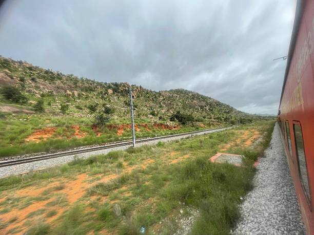 istock Mountainous Terrain with Railway Tracks 2232705039