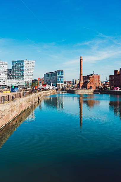 istock Stanley dock reflecting in the water in liverpool, england 2232713175