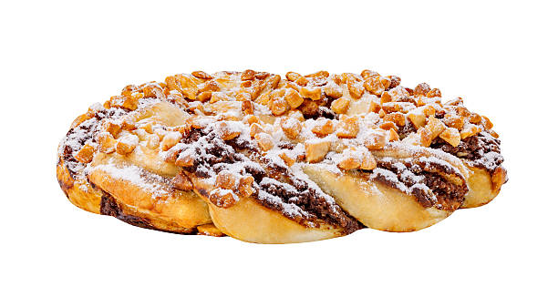 istock sweet pastry with nuts, isolated on white background with clipping path 2232716182