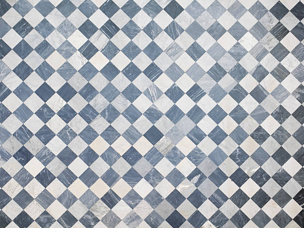 istock Black and White Chequered Floor Tiles 2232717375