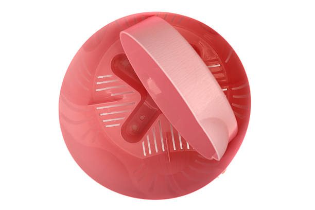 istock Top view of a new plastic flower pot with a tray inside. 2232720174