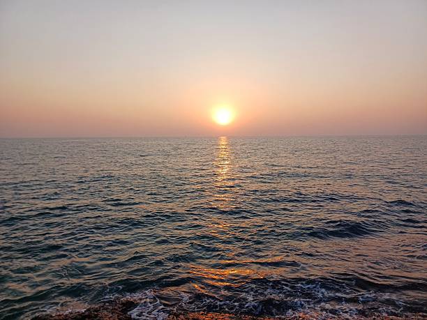 sunset over the sea, Goa beach.