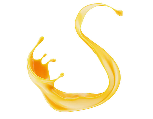 istock orange juice splash isolated on white background. 3d render 2232724867