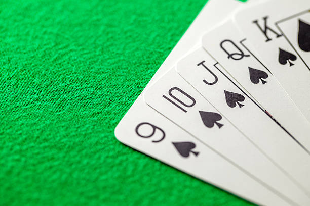 istock card layout in poker peak straight flush 2232725047