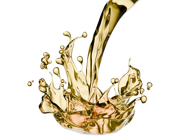 istock oil splash isolated on white background. 3d render 2232726442