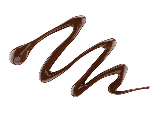 istock Chocolate sauce. Hot sweet liquid. Wave isolated on white background 2232726532