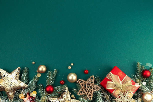 istock Original background image with New Year decorations and space for text. 2232734096