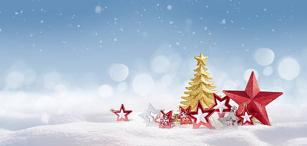 istock Bright beautiful background image with a golden-red composition for creative work on a New Year theme. 2232734250