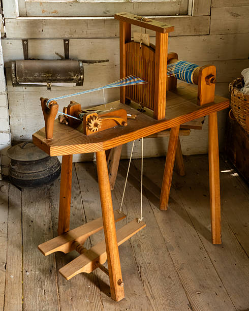 istock A foot-operated narrow fabric loom 2232735654
