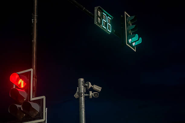 istock Nighttime Traffic Signal with Green Light 2232737122