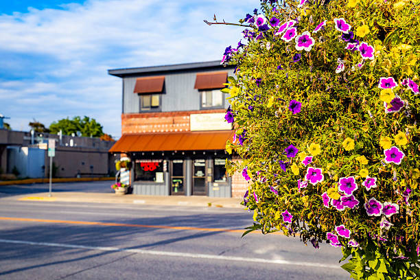 istock Kalispell City Downtown Shops and Stores Vibrant View 2232757561
