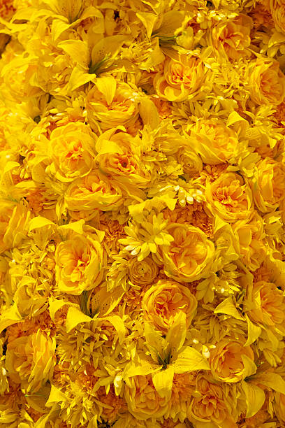 istock Vibrant yellow floral arrangement featuring various blossoms creating a cheerful atmosphere 2232761085