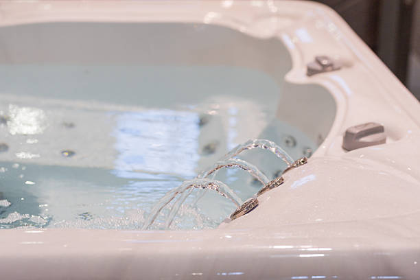 istock Modern hot tub with bubbling water and jets creating a relaxing spa atmosphere 2232761188