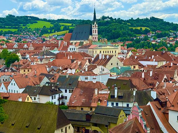 Cesky Krumlov is a small town in the Bohemian Region. The historic center is a UNESCO world heritage site because of its Gothic, Renaissance, and Baroque architecture.