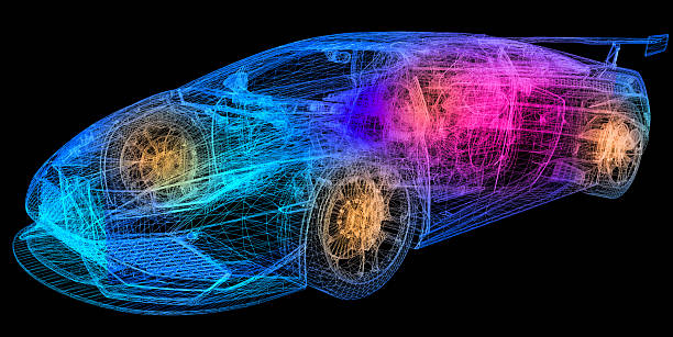 Thermal Image of Super Automobile Model