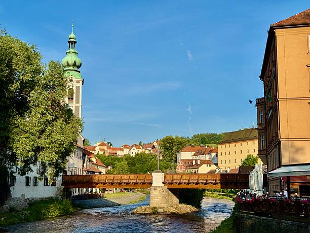 Cesky Krumlov is a small town in the Bohemian Region. The historic center is a UNESCO world heritage site because of its Gothic, Renaissance, and Baroque architecture.