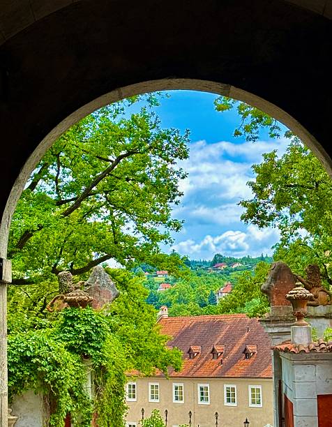 Cesky Krumlov is a small town in the Bohemian Region. The historic center is a UNESCO world heritage site because of its Gothic, Renaissance, and Baroque architecture.