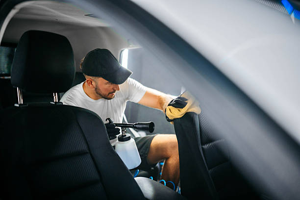 istock Car detailing service deep interior cleaning 2232769260