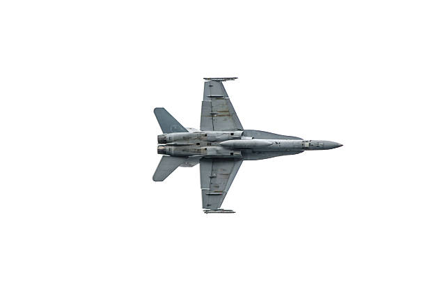 istock Military Air fighter Jet flying isolated on white Background 2232774489
