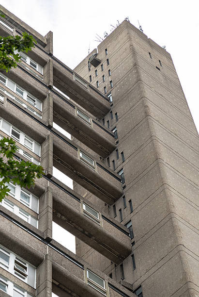istock a portion of Trellick Tower is indeed recognized for its unique aesthetic and status as a significant example of Brutalist architecture. 2232775374