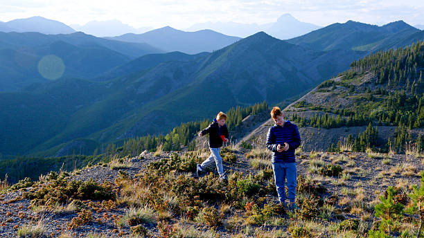 istock Boys pick wild raspberries on mountain top 2232776697