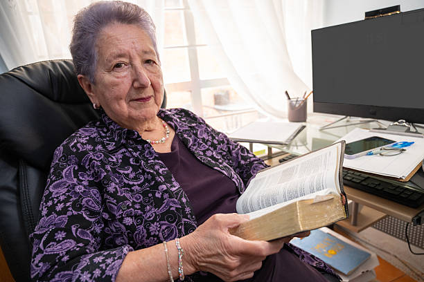 Faith-based psychologist reflecting on Bible for emotional support