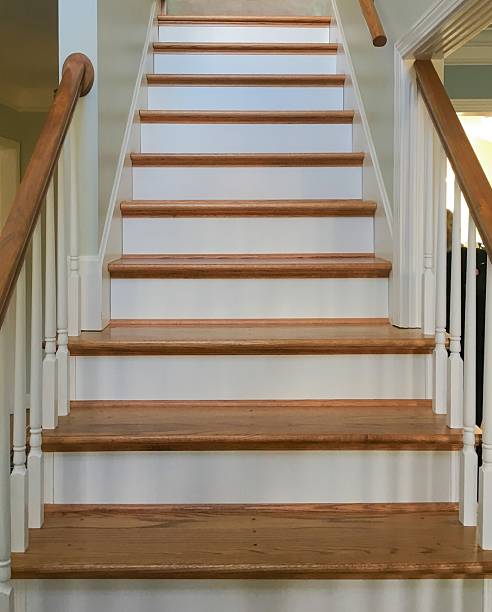 istock Oak stair treads in residential structure 2232786543