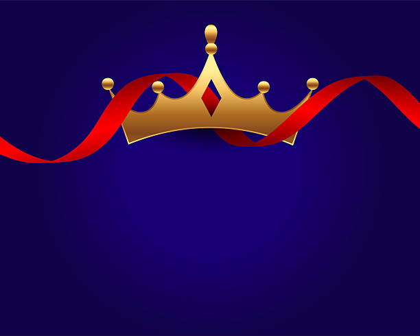 istock majestic golden crown background with red ribbon design 2232790582