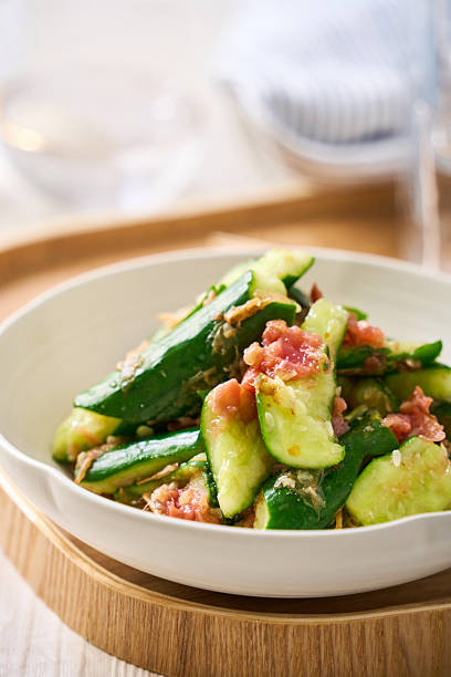 Japanese Smashed Cucumber Salad with Umeboshi