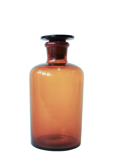 istock Amber Glass Medicine Bottle Isolated on White 2232806329