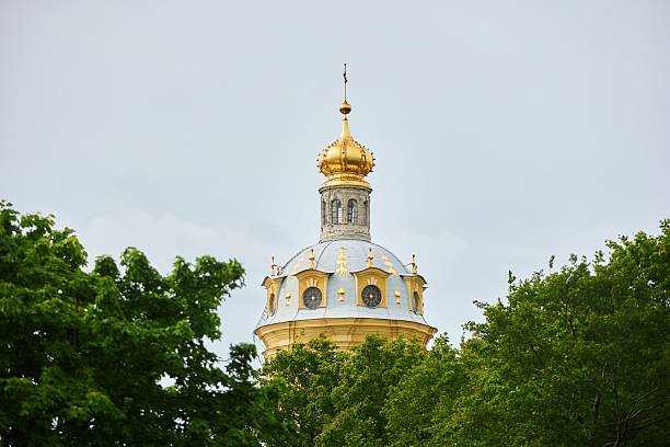 Saint Petersburg, Russia - May 25, 2021: The ancient Peter and Paul Fortress. Peter and Paul