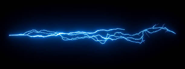 istock Electric plasma blazing on black backgrounds 3d render 2232819342