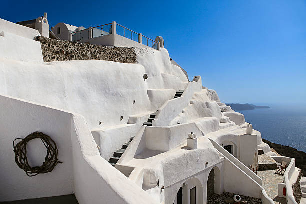 istock Luxury Hotel Terrace in Santorini with Sea View 2232823236