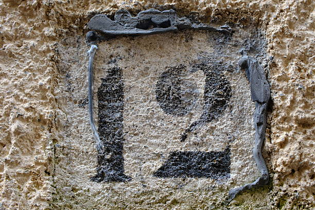 istock House number plate 12 close-up 2232824683