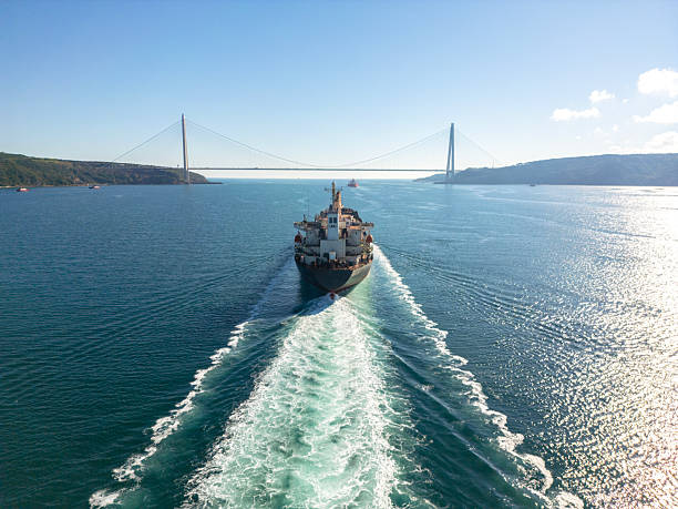 istock Aerial view of General Cargo ship in transit. 2232831470