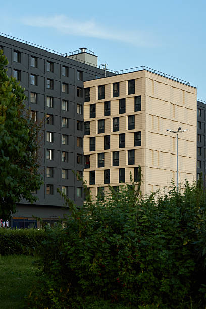istock Exploring Modern Urban Architecture Featuring Diverse and Striking Contrasting Facades 2232843841