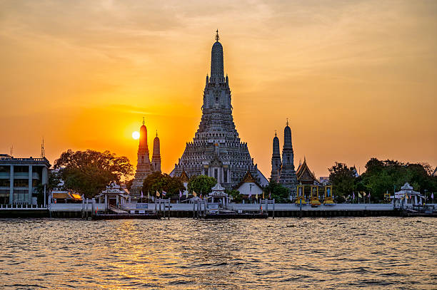 istock Wat Arun Temple (Wat Arun Ratchawararam) at sunset, Bangkok in Thailand. 2232855186