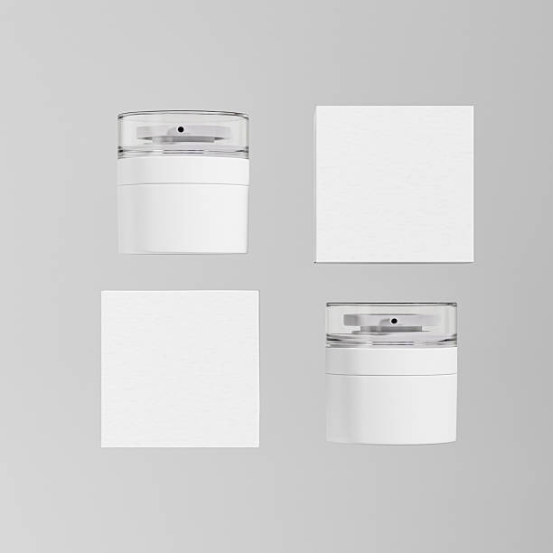 istock Pump cosmetic bottle mockup, double wall acrylic cream pump container, luxury cylindrical lotion bottle with clear cap, acrylic skincare Packaging with pump dispenser, small cream jar vacuum bottle 2232861053
