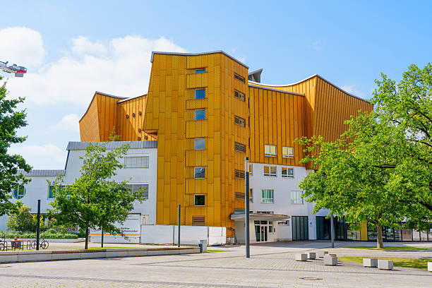 Szczecin, Poland, August 31, 2024 Modern white building of the opera house, Iceberg