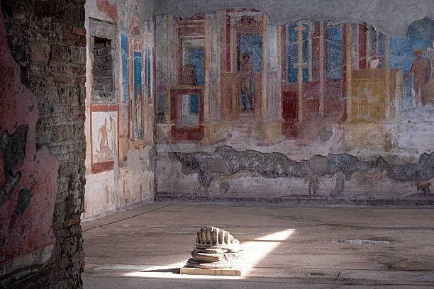 istock Ancient colourful wall murals at Pompeii, Campania, Italy. 2232874081